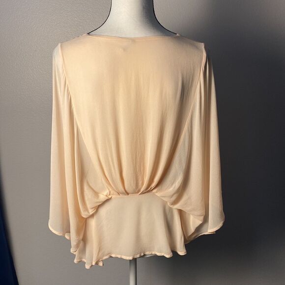 YFB Peach Chiffon Top sz S - Picture 4 of 5
